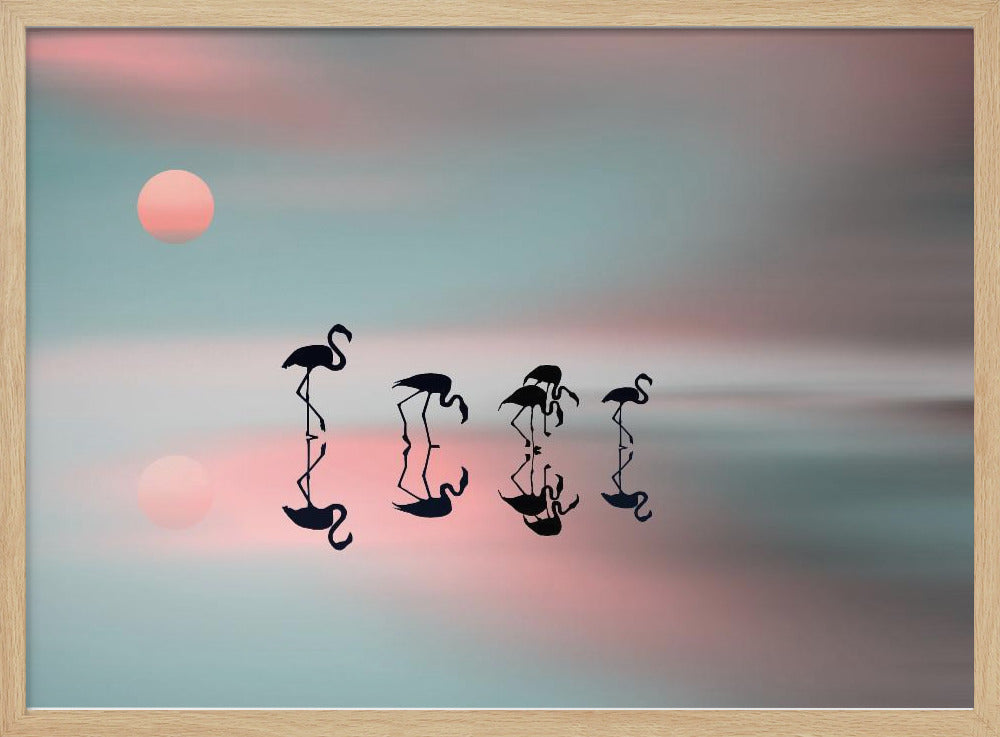 Flamingos-Familie. | Poster
