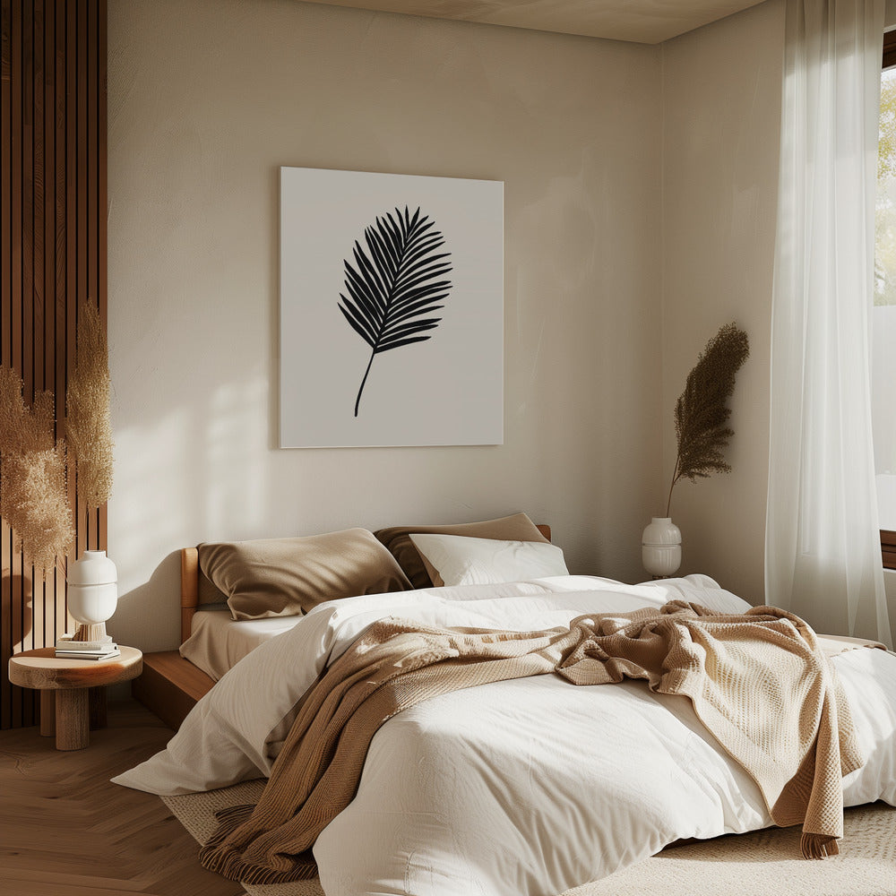Schwarze Palme | Leinwand