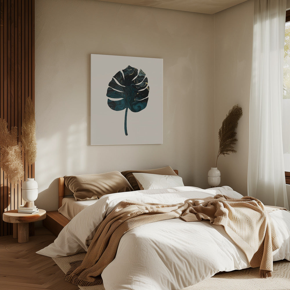 Monstera Marmorgrün | Leinwand
