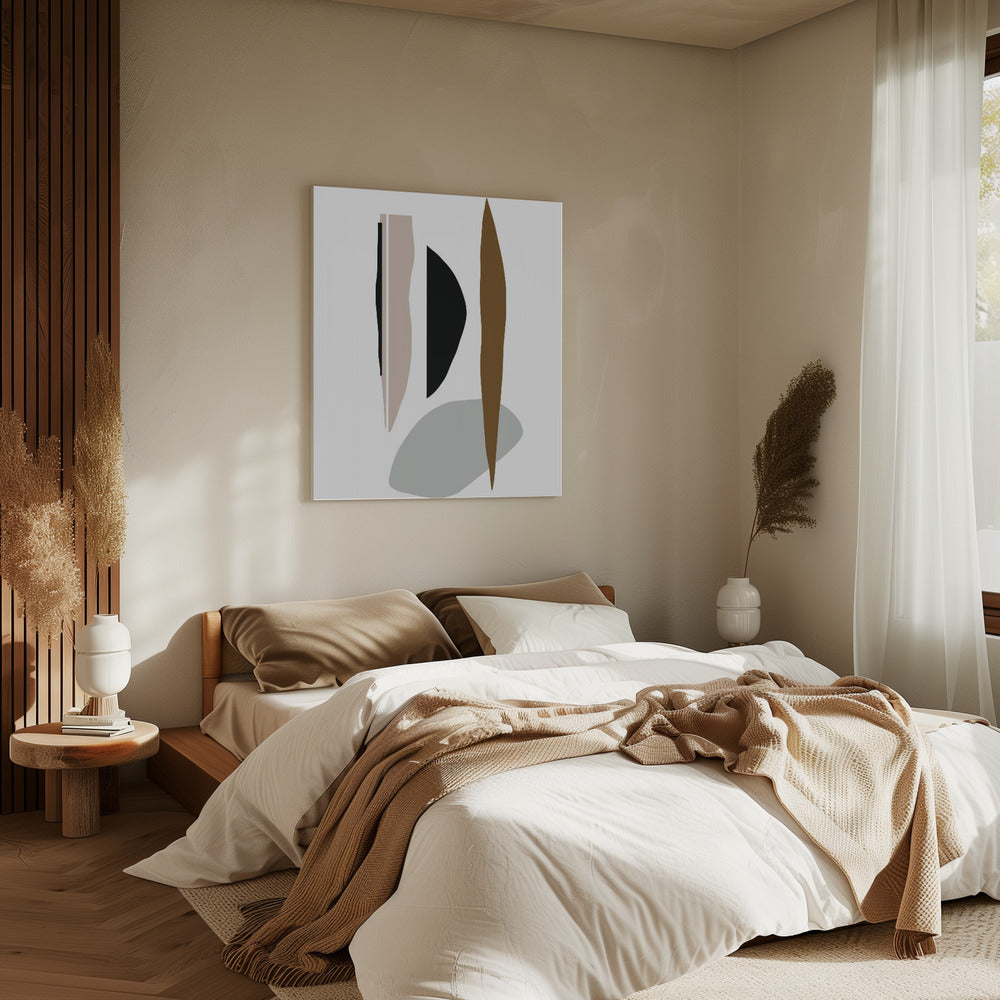 Minimalistische Formen in Harmonie | Leinwand