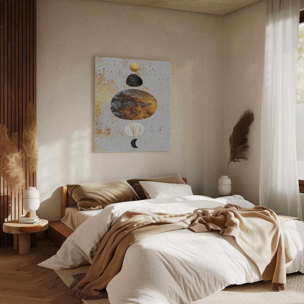 Sonne und Mond | Leinwand