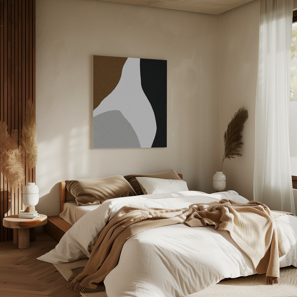 Organische Formen und eine minimalistische Farbpalette | Leinwand