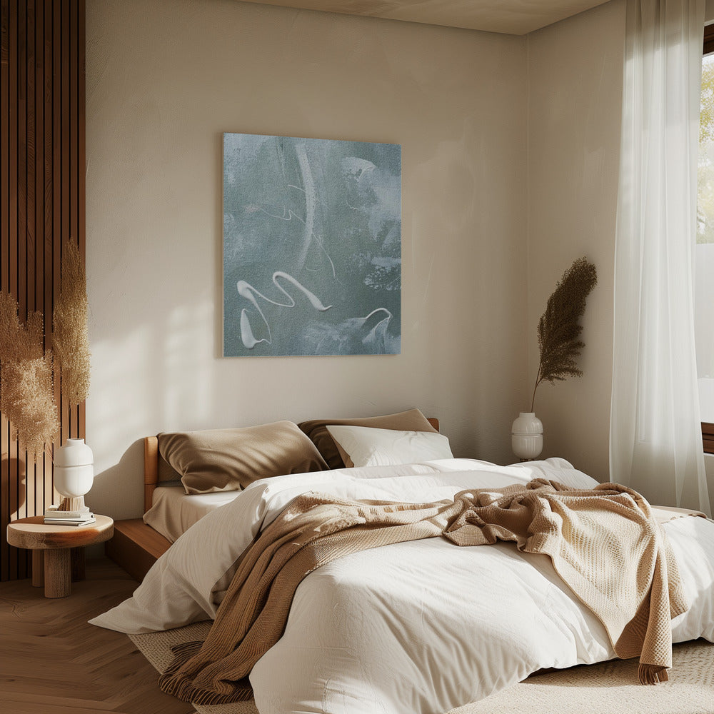 Grünes und weißes Acryl | Leinwand