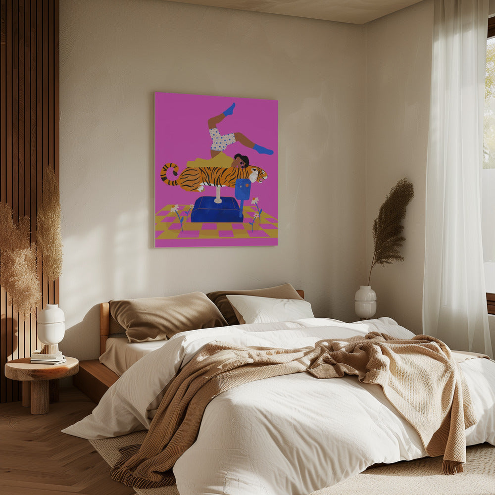 Lass einen Tiger in dein Herz | Leinwand