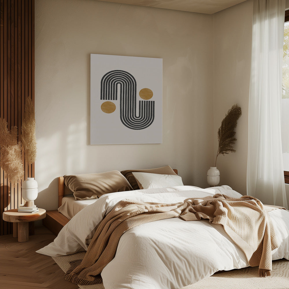 Harmonie geschwungener Linien | Leinwand