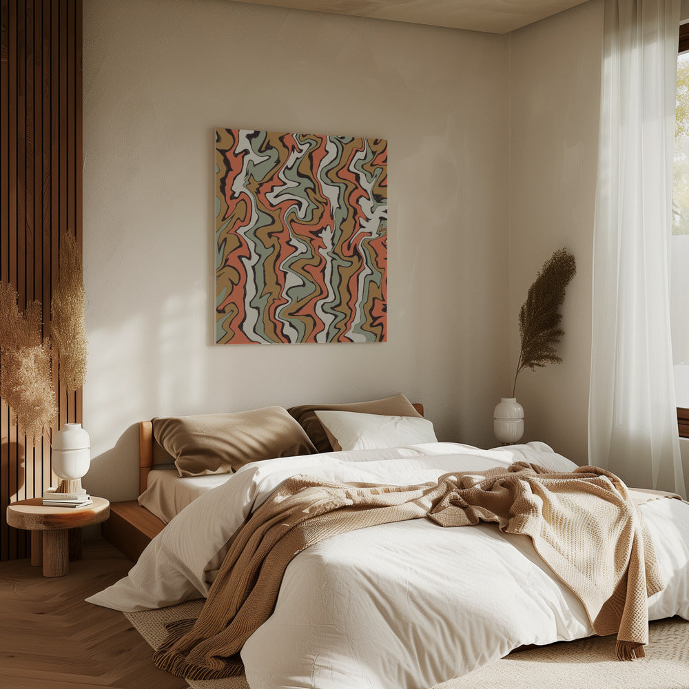 Flowing Earth Tones | Canvas