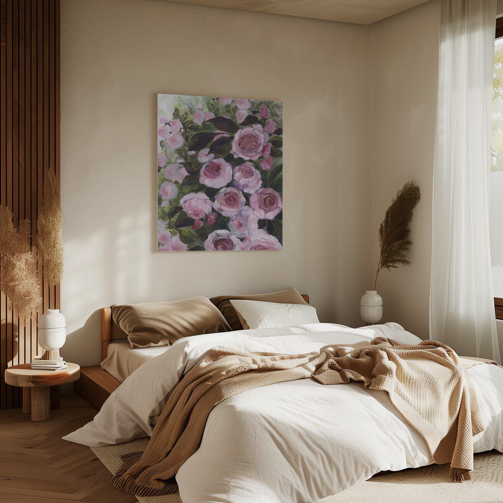 Aurorie malerische Rosen | Leinwand