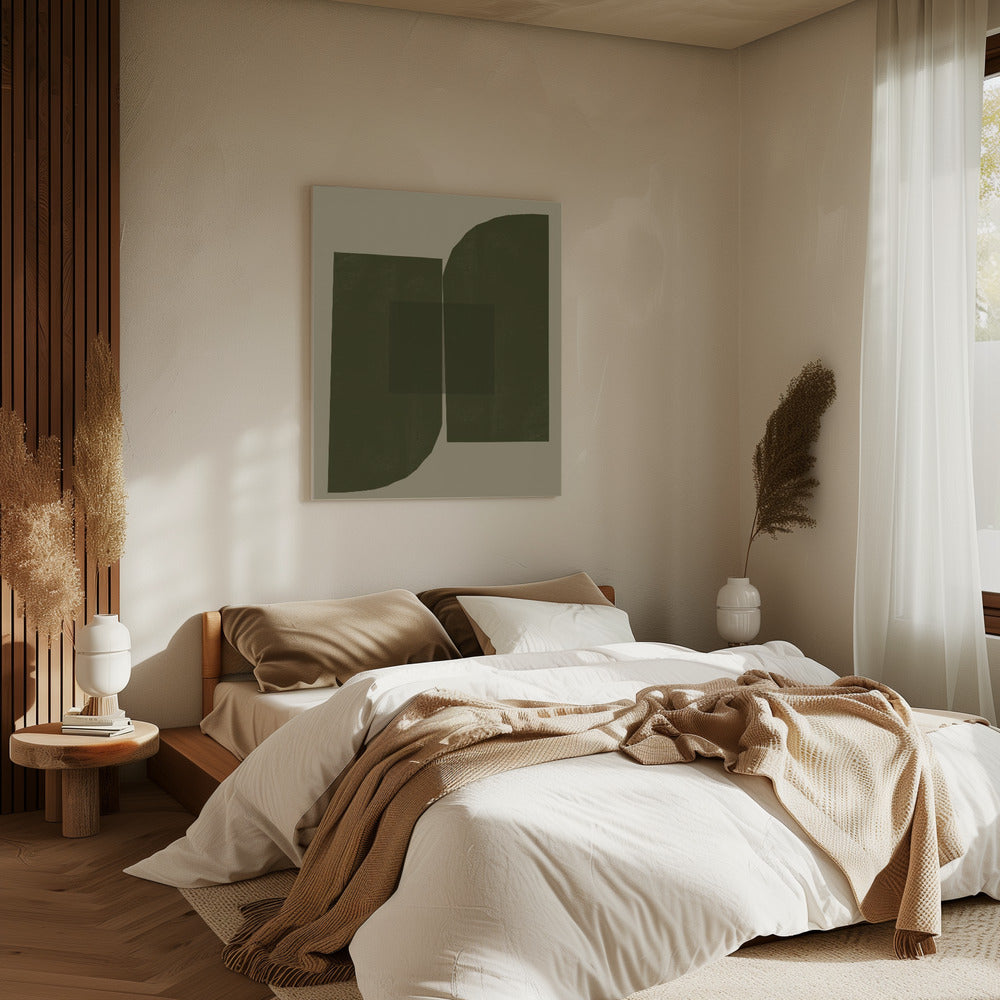 Dunkle geometrische Formen | Leinwand