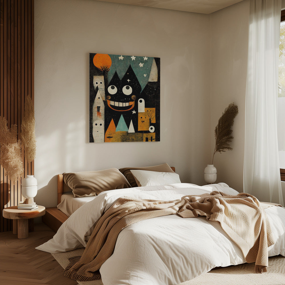 Wunderliche Nachtlandschaft | Leinwand