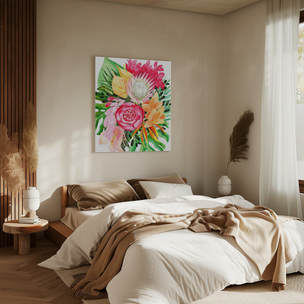 Celia tropical bouquet | Canvas