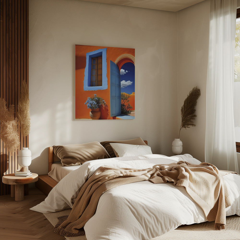 Vibrant Doorway Vista | Canvas
