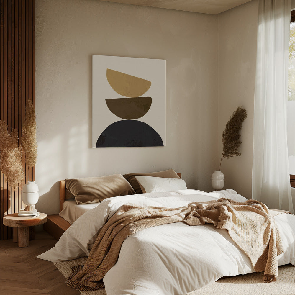 Geometrisches Gelb | Leinwand