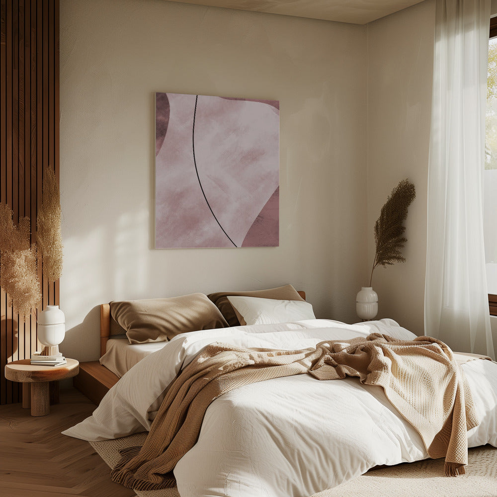 Abstrakte Formen Rosa | Leinwand