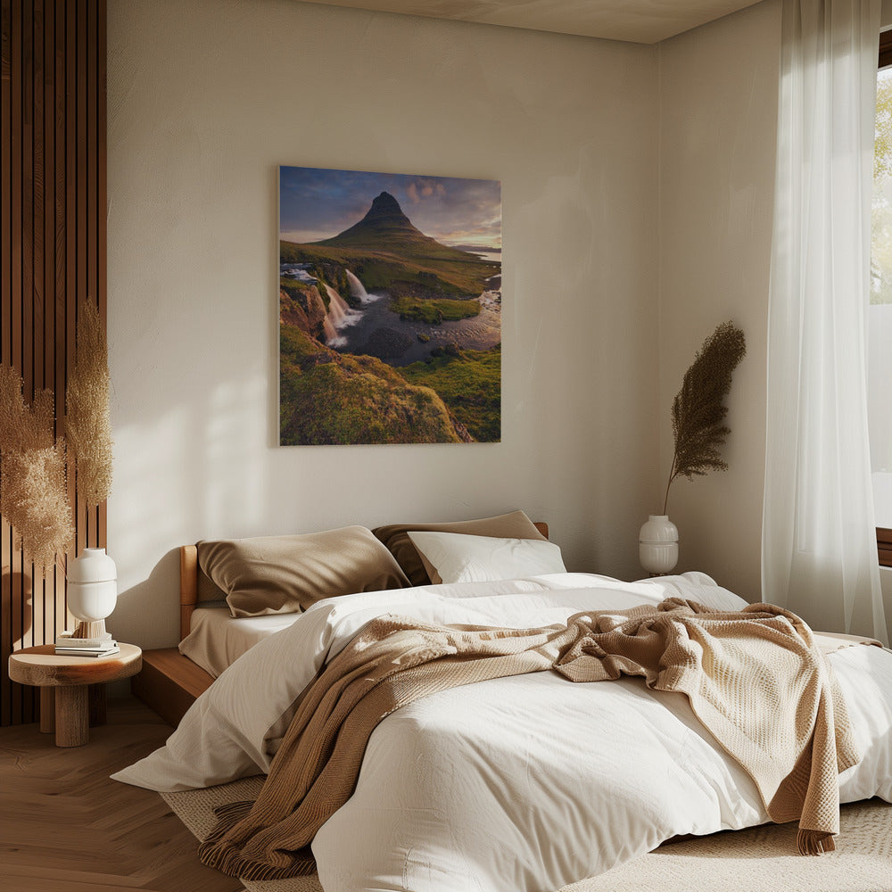 Guten Morgen Island vertikal | Leinwand