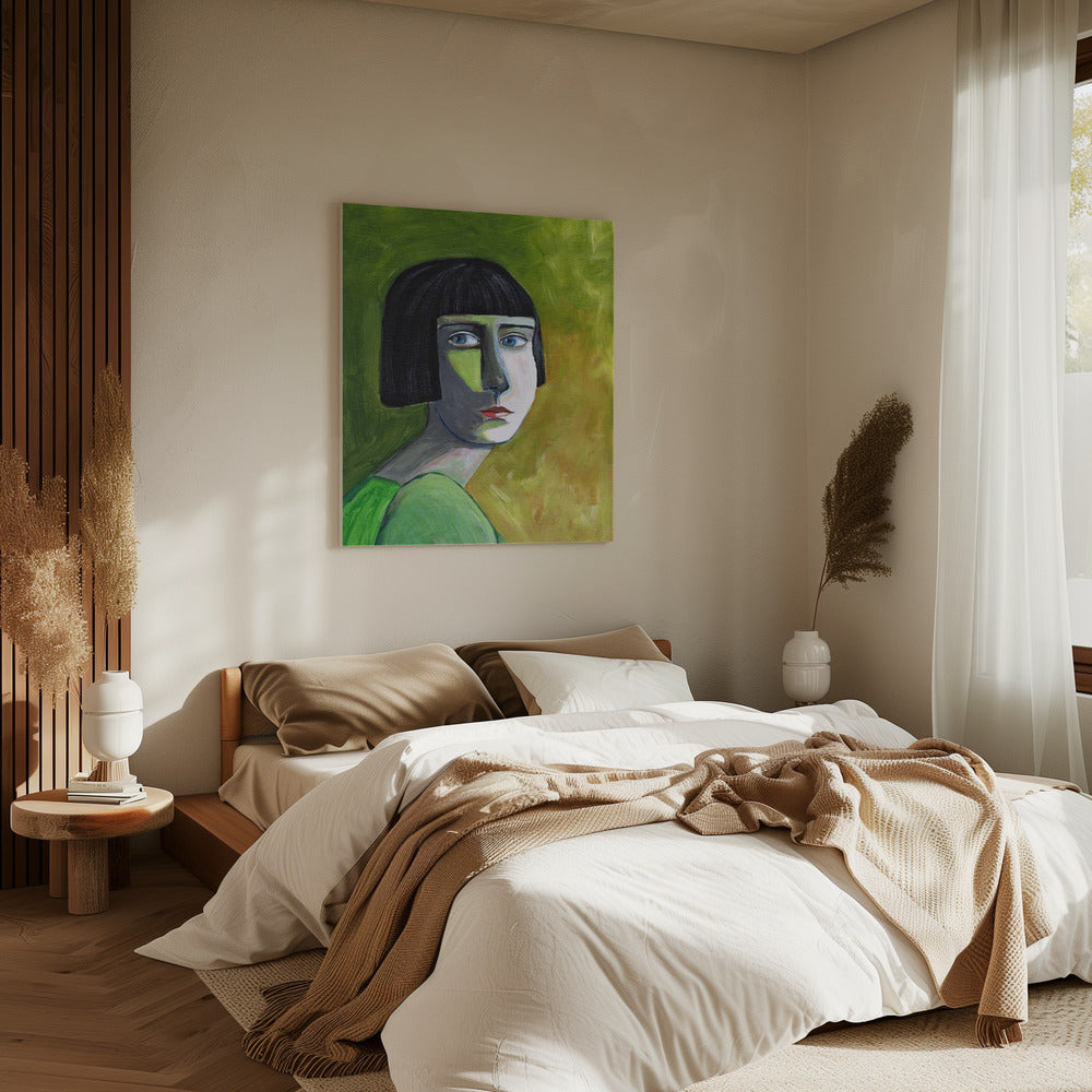 Dame mit dem Blick | Leinwand