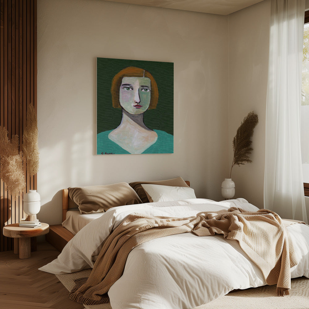 Green Lady | Canvas