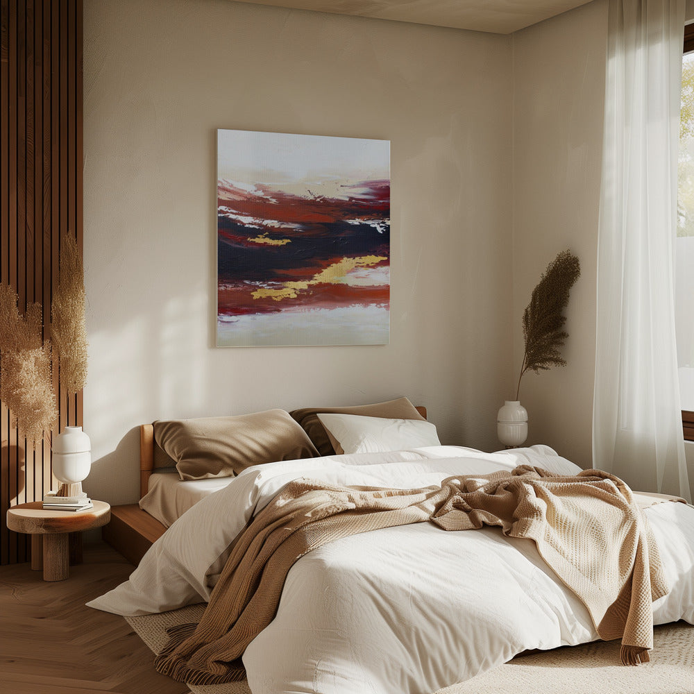 Abstrakter Sonnenuntergang 3 | Leinwand