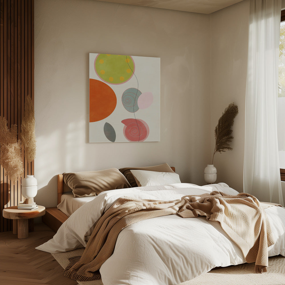 Freundliche Farben Hilma 1 | Leinwand