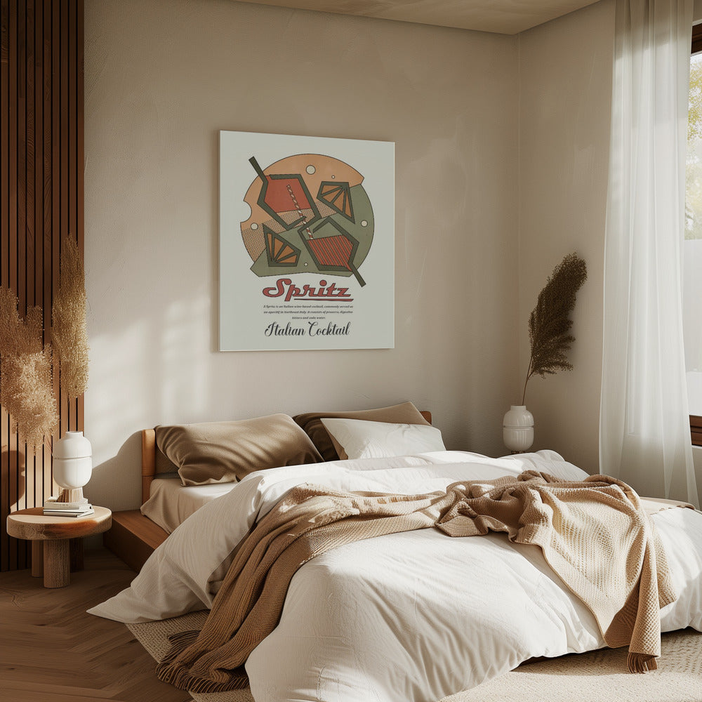 Geometrischer Spritzdruck | Leinwand