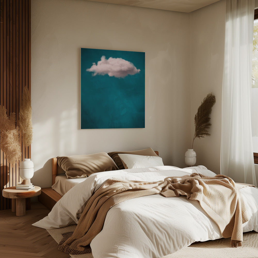 Blaugrün / Blush Cloud Nr. 1 | Leinwand