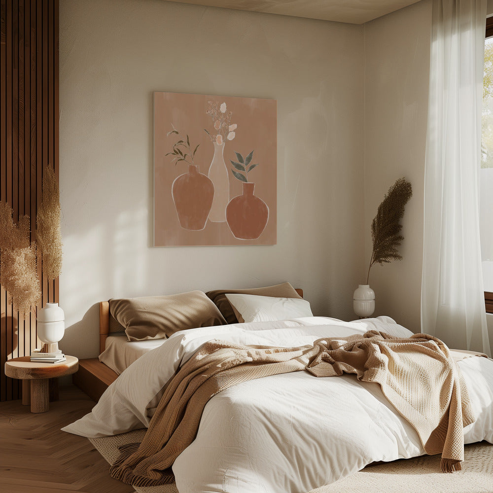 Blumenvasen-Set | Leinwand