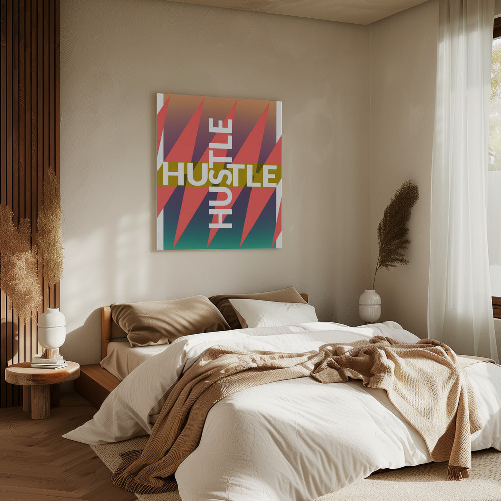 Bunte Hustle Vibes | Leinwand