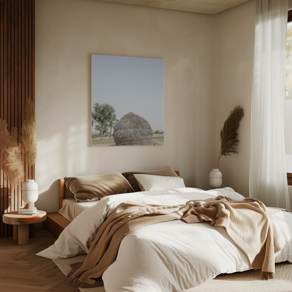 Grass Hut Serenity | Canvas