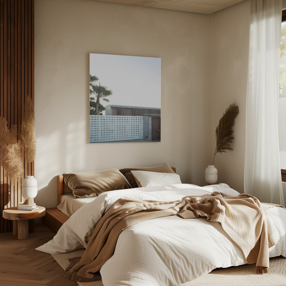 Moderne Oasenansicht | Leinwand