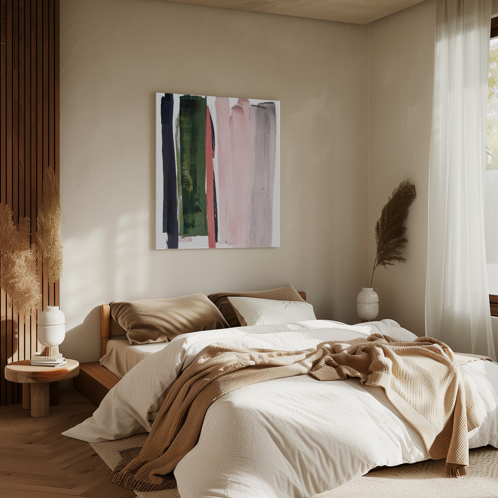 Vertikale Pinselstriche | Leinwand