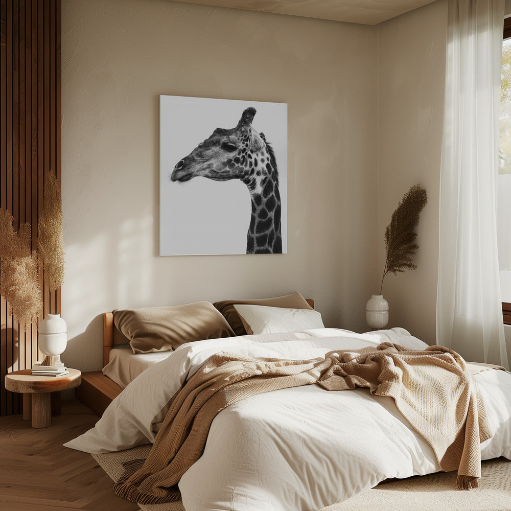 Komplizierte Muster der Haut einer Giraffe | Leinwand