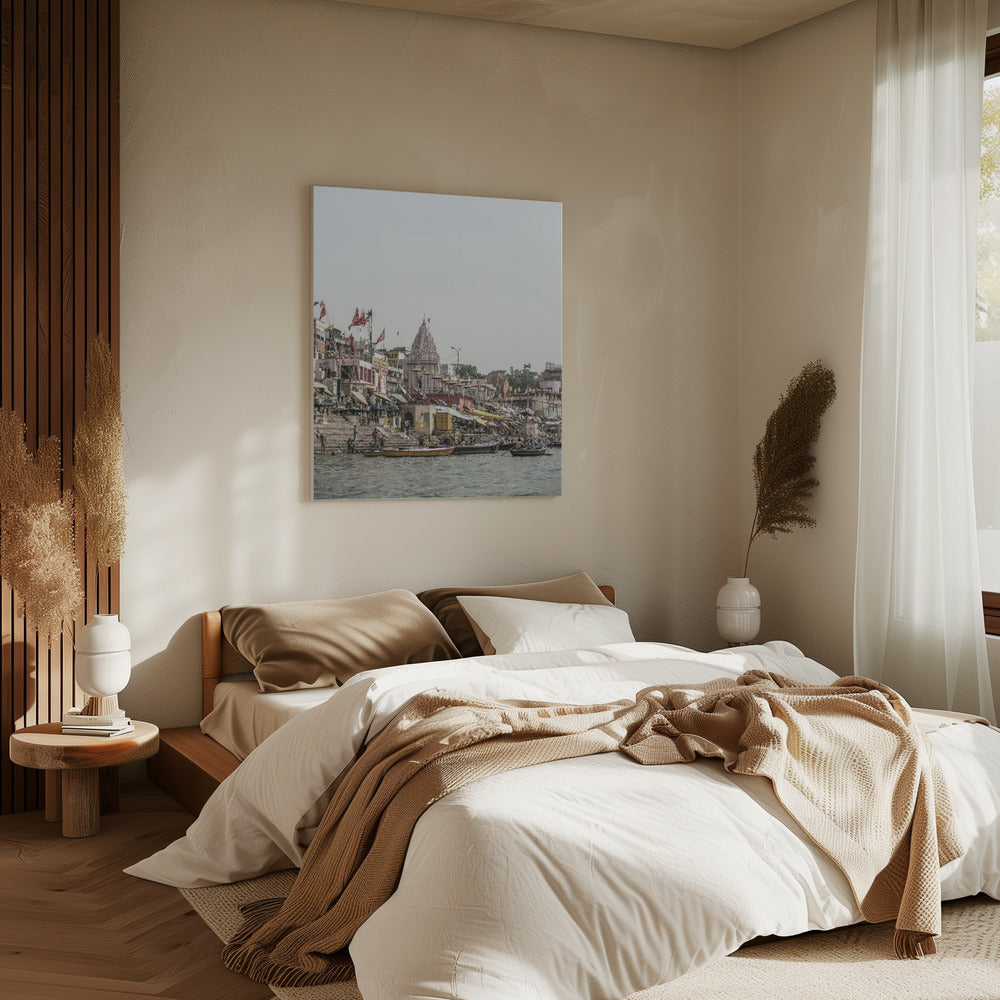 Ganges-Flussszene | Leinwand