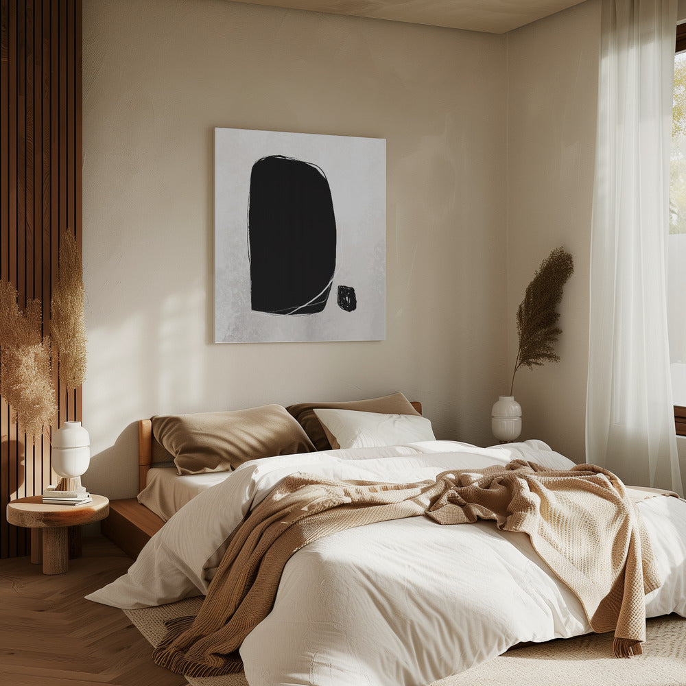 Kräftige schwarze Formen | Leinwand