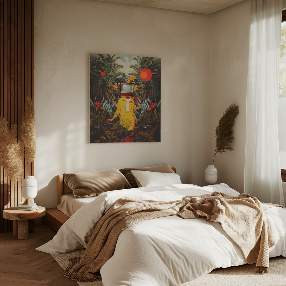 Sie kam aus der Wildnis | Leinwand