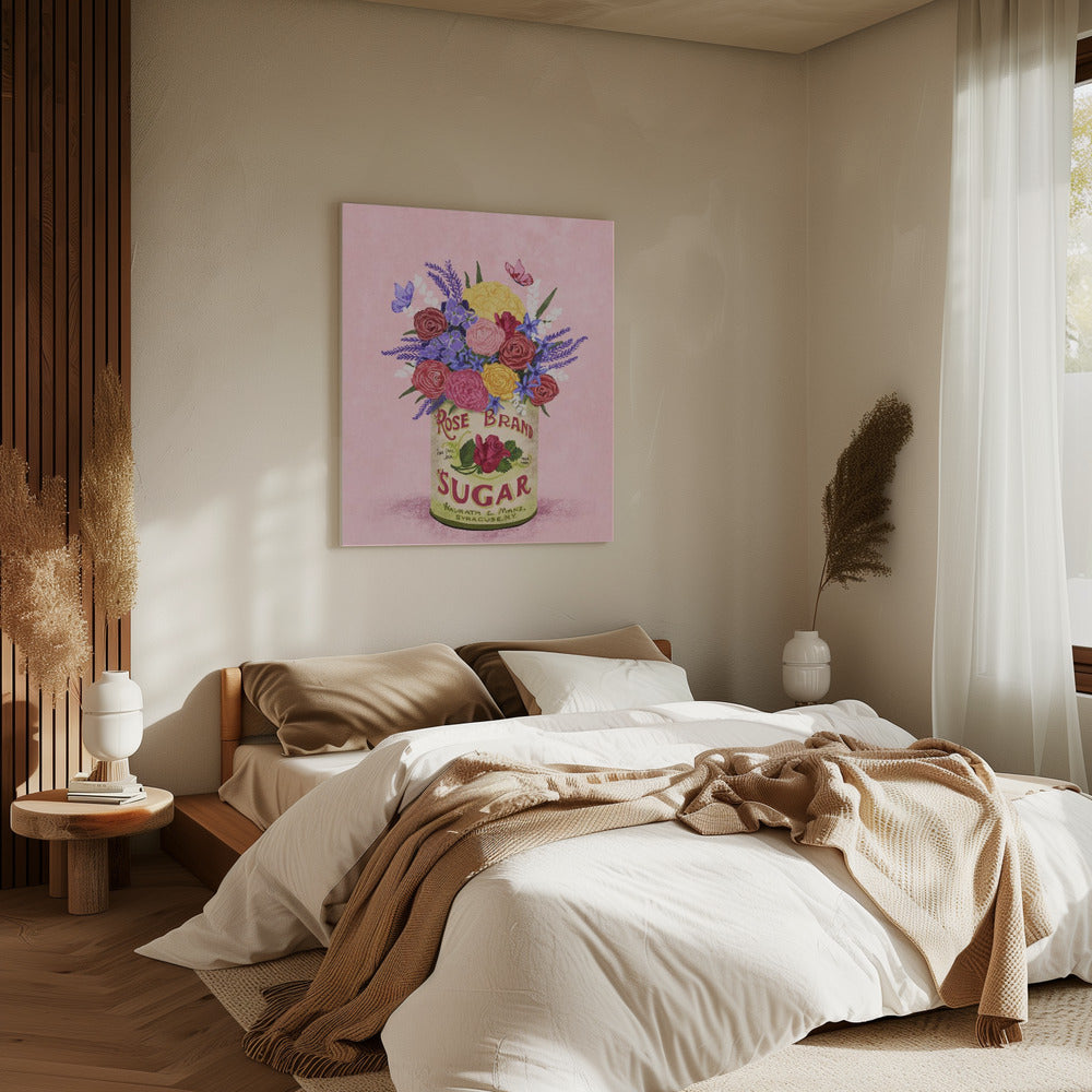 Flowers In a vintage Can | Canvas