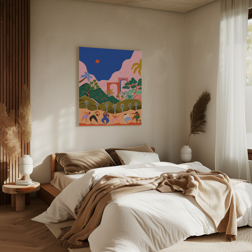 Tanzen im Paradies | Leinwand