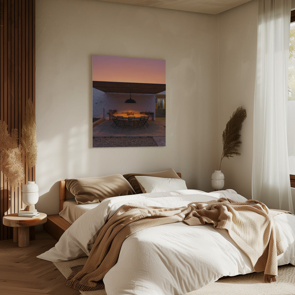 Rund um den Tisch | Leinwand