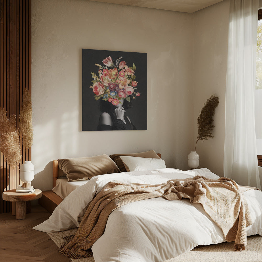 Vintage Blumenstrauß | Leinwand