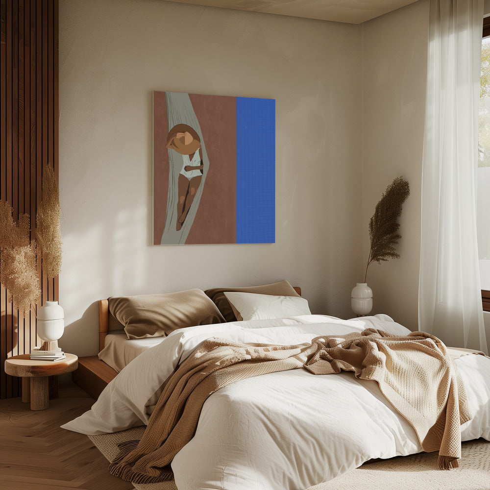 Ruhiger Poolrand | Leinwand