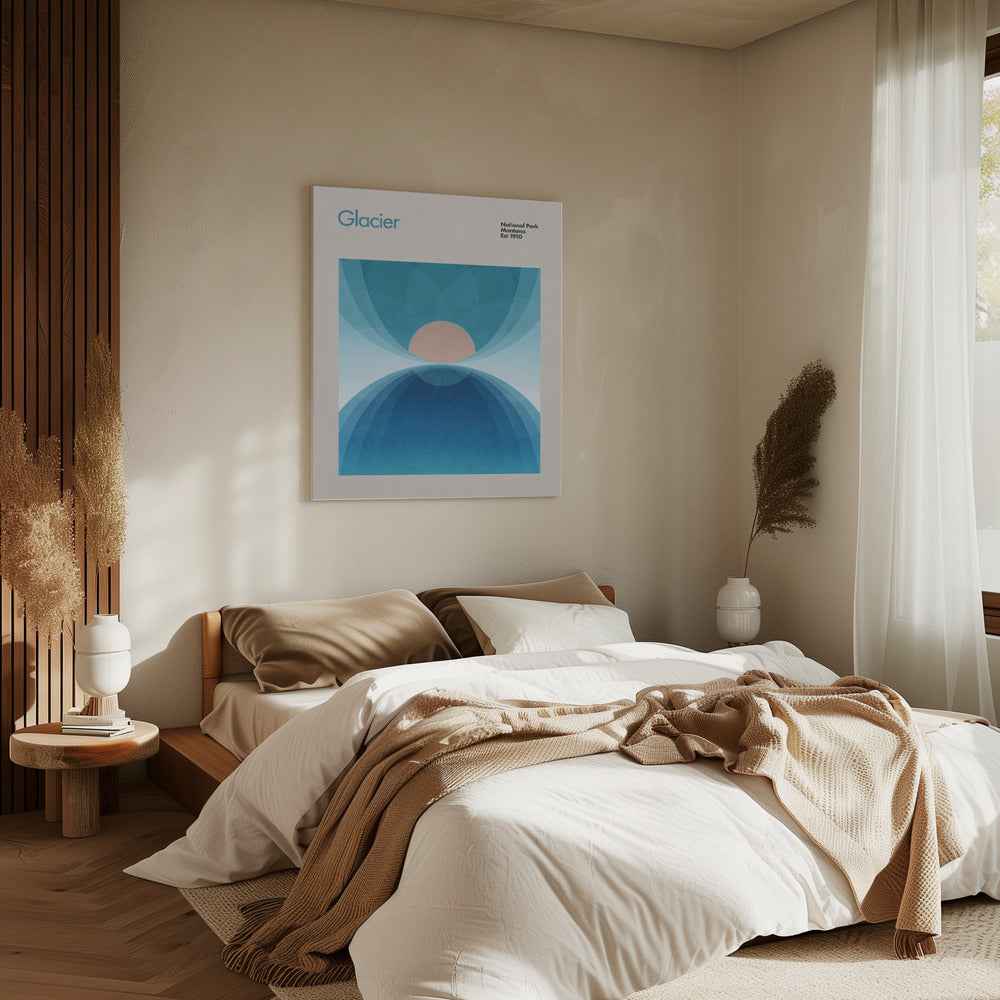 Ruhiger Gletscherblick | Leinwand