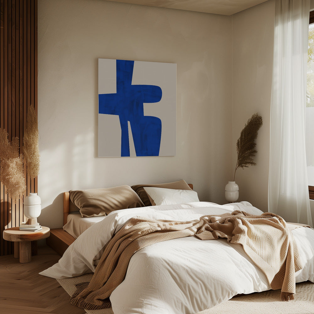 Blaue Harmonieform | Leinwand