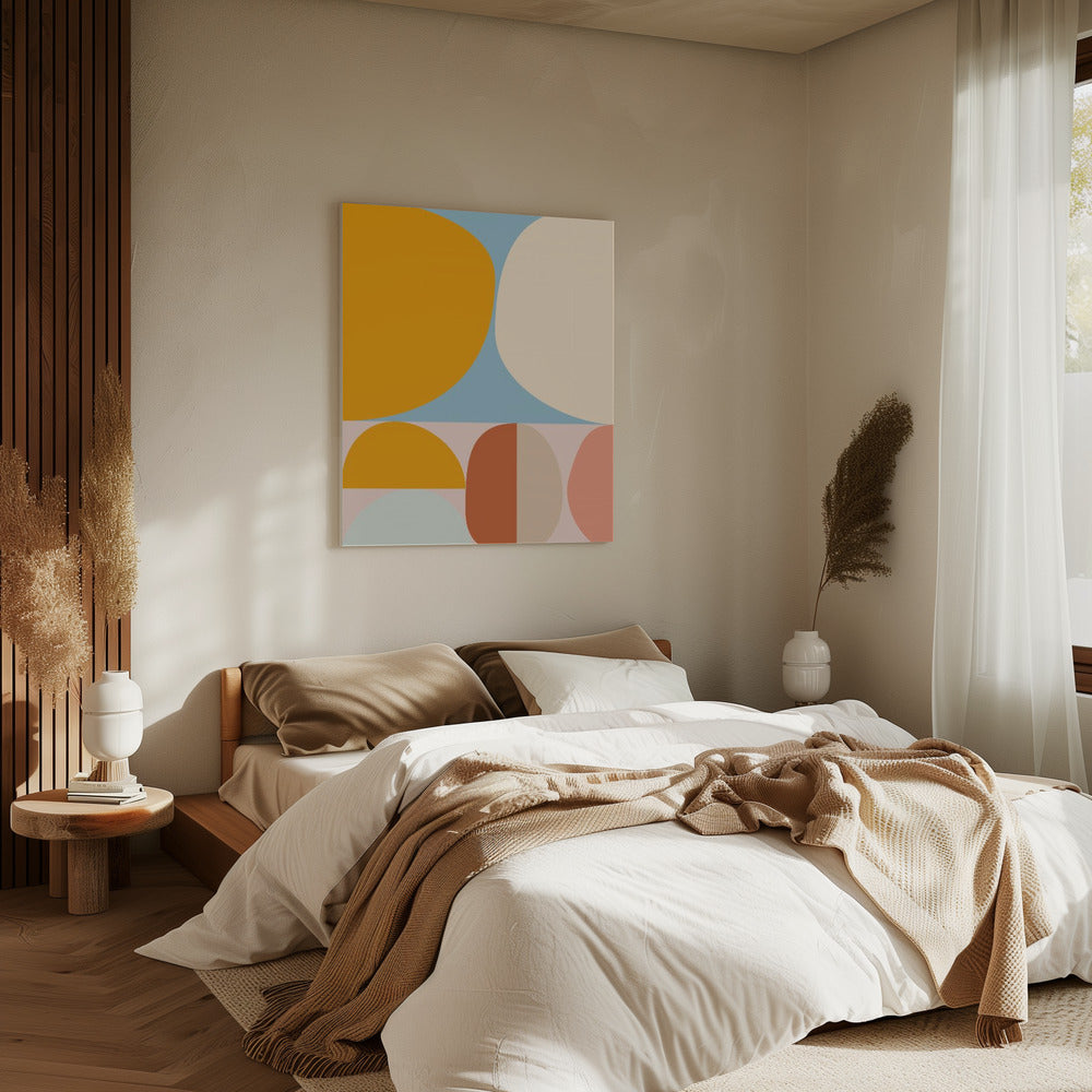 Mid Century Pastel 15 | Leinwand