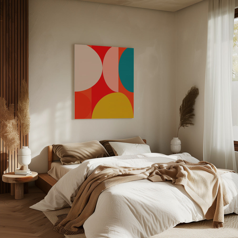 Mid Century Pastell 13 | Leinwand