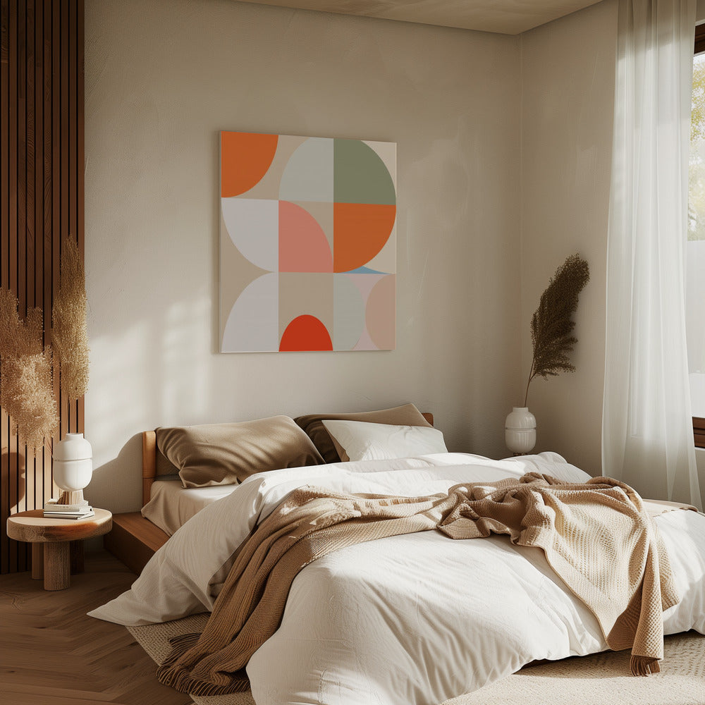 Mid Century Pastell 12 | Leinwand