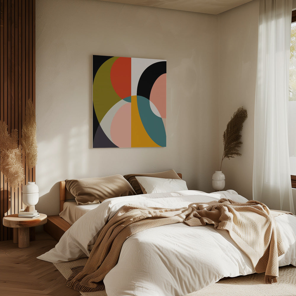 Mid Century Pastell 11 | Leinwand