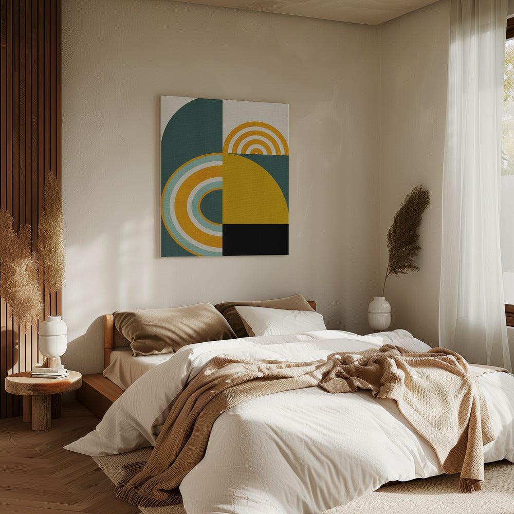 Regenbogen Plus Formen8 | Leinwand