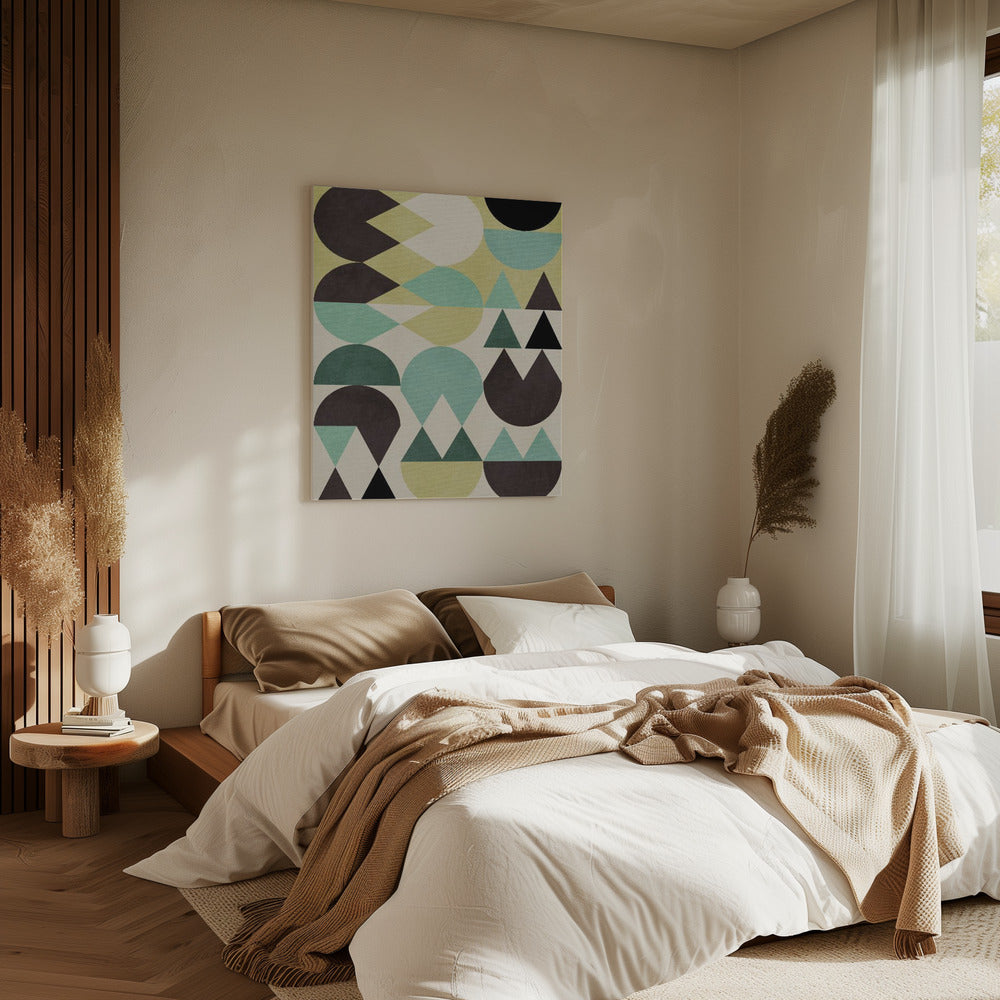 Regenbogen Plus Formen6 | Leinwand