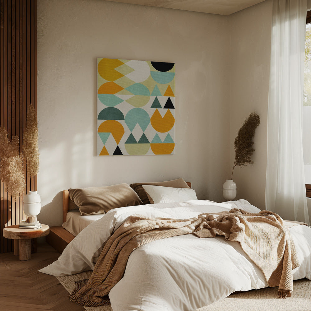Regenbogen Plus Formen5 | Leinwand
