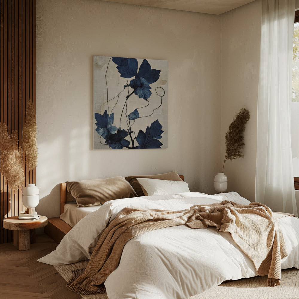 Indigo Flower | Canvas