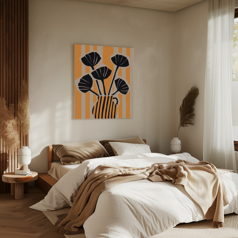 Bold Floral Stripes | Canvas