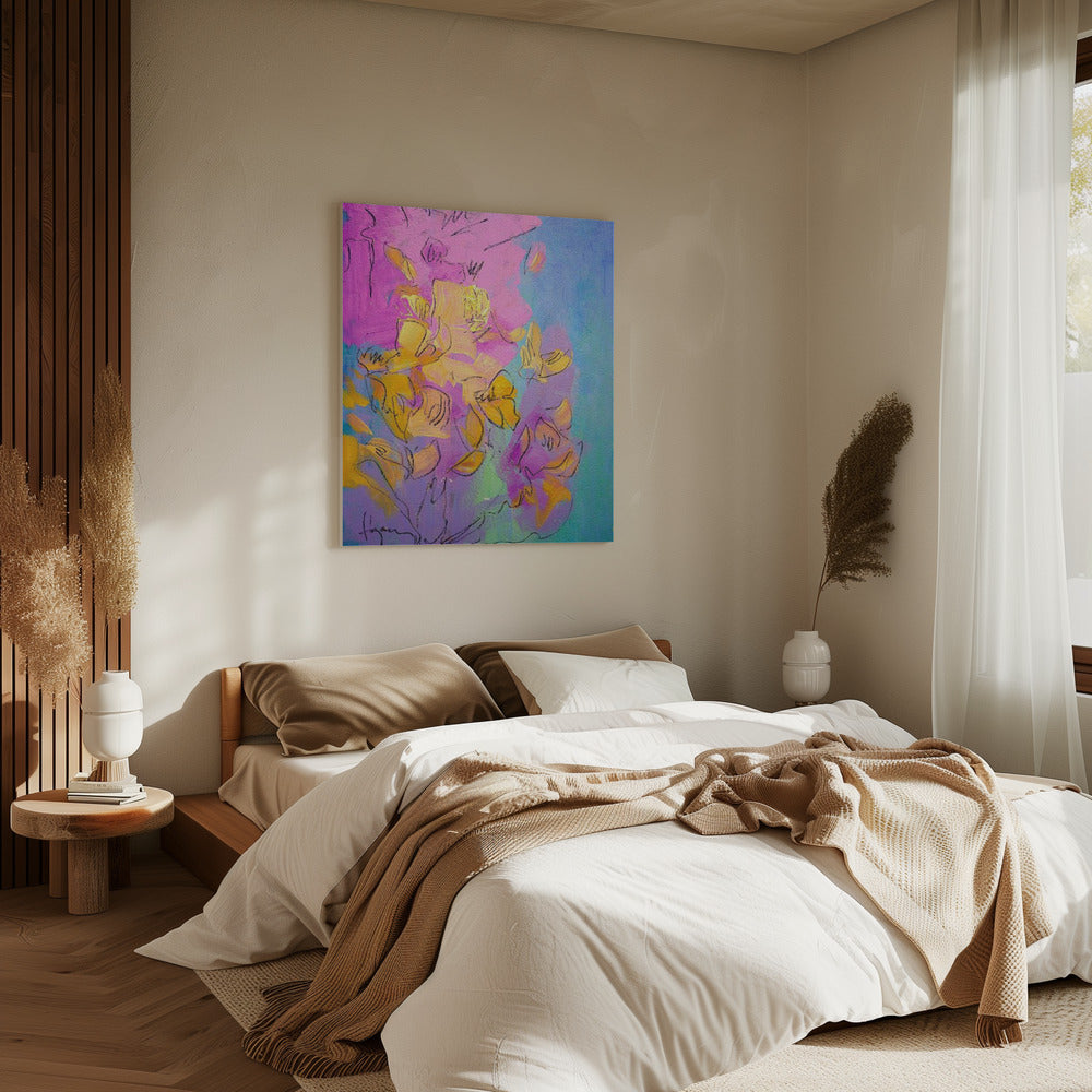 Vibrant Petals Dance | Canvas